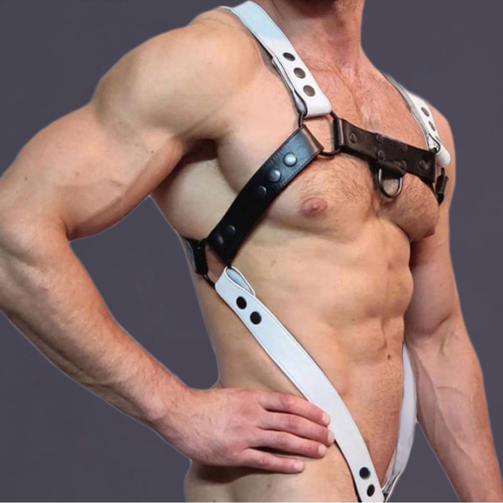 White and Black Harness